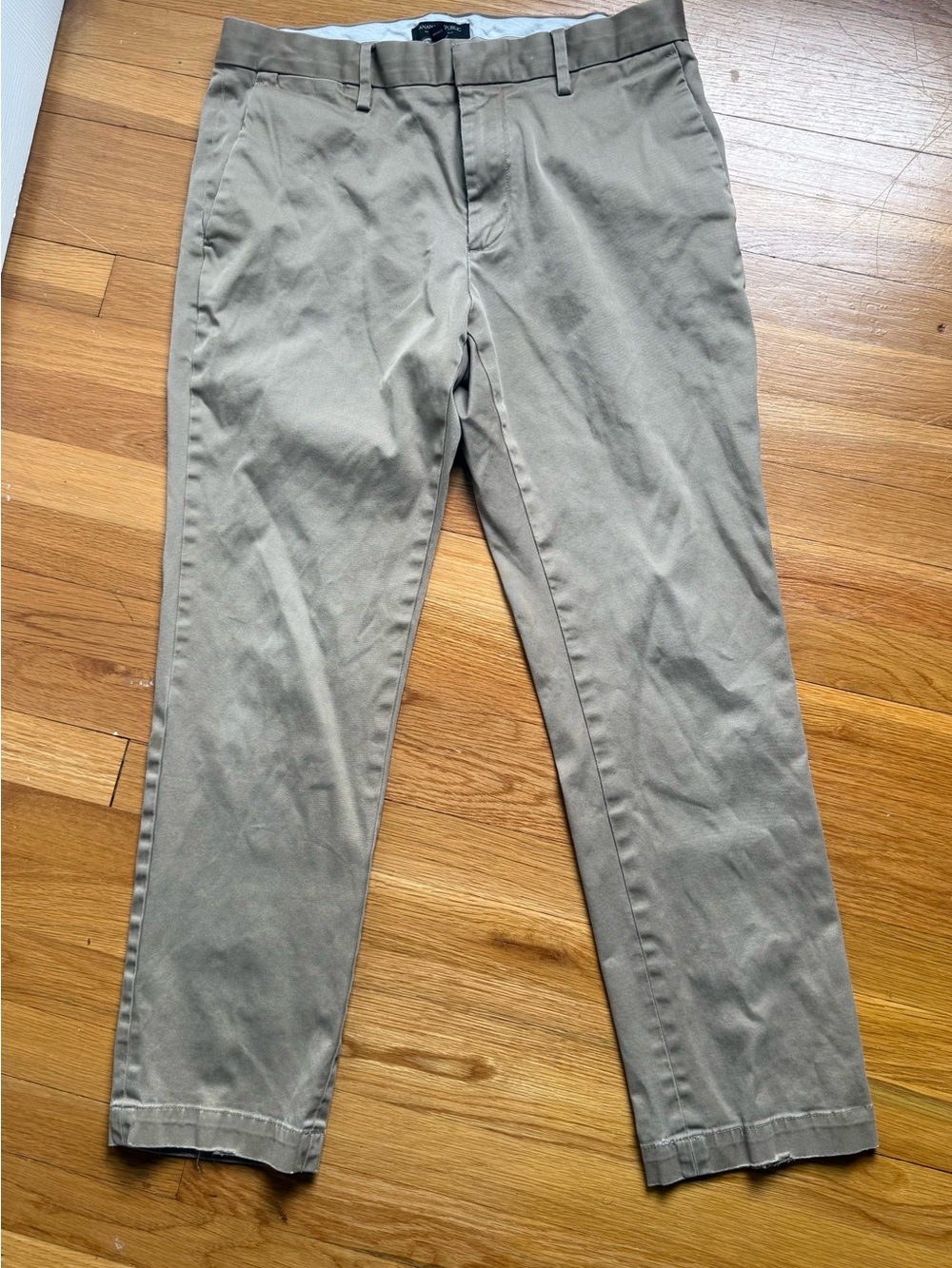 Banana Republic Men's Tan Khaki Straight Chinos